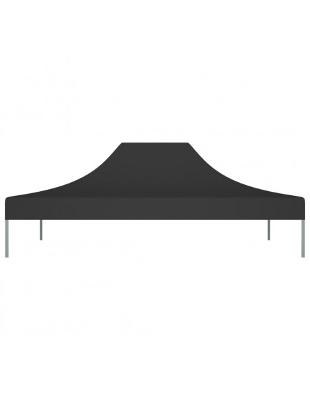 Tetto per Tendone per Feste 4x3 m Nero 270 g/m²