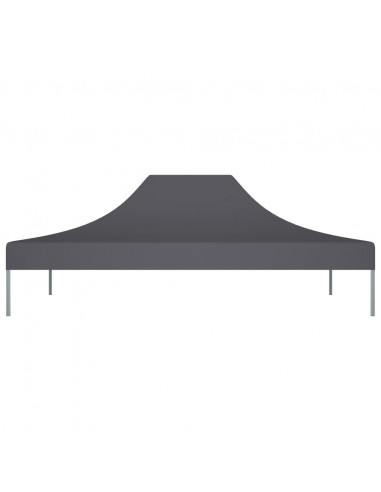 Tetto per Tendone per Feste 4,5x3 m Antracite 270 g/m²