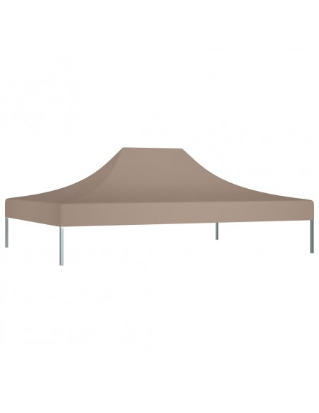 Tetto per Tendone per Feste 4,5x3 m Grigio Talpa 270 g/m²