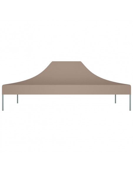 Tetto per Tendone per Feste 4,5x3 m Grigio Talpa 270 g/m²