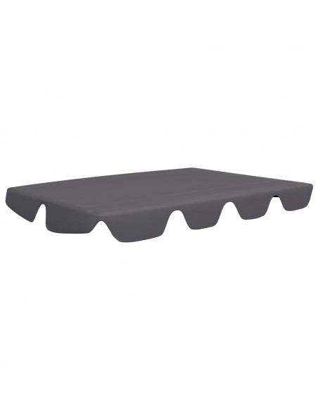 Baldacchino per Dondolo Giardino Antracite 188/168x145/110cm