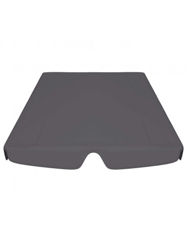 Baldacchino per Dondolo Giardino Antracite 188/168x145/110cm