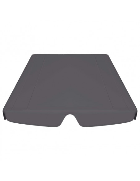 Baldacchino per Dondolo Giardino Antracite 188/168x145/110cm