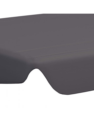 Baldacchino per Dondolo Giardino Antracite 188/168x145/110cm