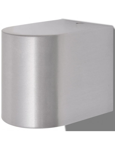 Applique LED 2pz Rotonde da Parete per Esterno Proiezione Basso