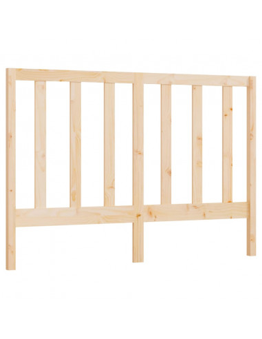 Testiera per Letto 126x4x100 cm in Legno Massello di Pino