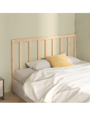 Testiera per Letto 126x4x100 cm in Legno Massello di Pino