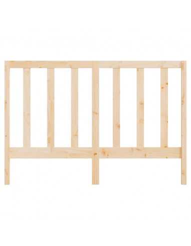 Testiera per Letto 126x4x100 cm in Legno Massello di Pino