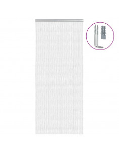 Zanzariera da Porta a Catena 90x212 cm in Alluminio 2