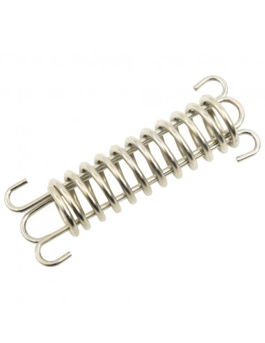 Fermi a Molla per Vela Parasole 5 pz in Acciaio Inox