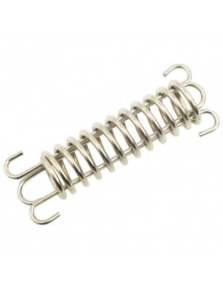 Fermi a Molla per Vela Parasole 5 pz in Acciaio Inox