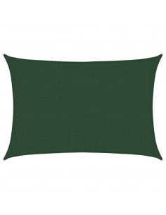 Vela Parasole 160 g/m² Verde Scuro 2,5x4 m in HDPE 2
