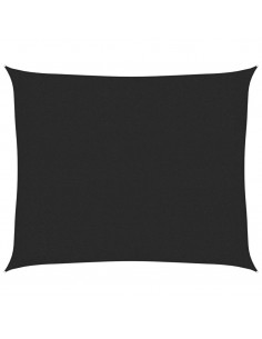 Vela Parasole 160 g/m² Nera 2,5x3 m in HDPE 2