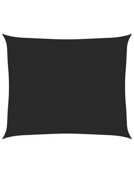 Vela Parasole 160 g/m² Nera 2,5x3 m in HDPE