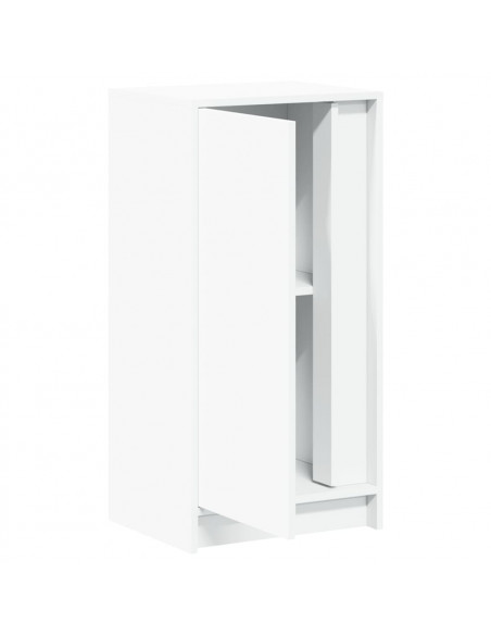Credenza con LED Bianca 42,5x34x85 cm in Legno Multistrato