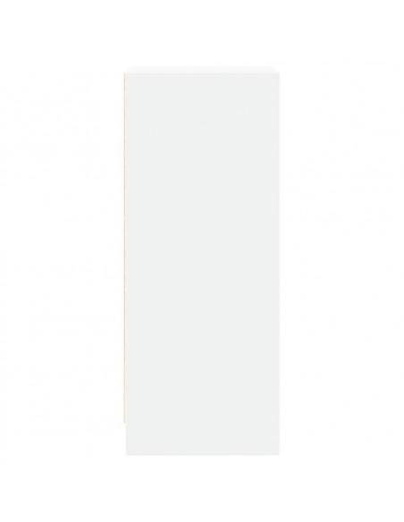 Credenza con LED Bianca 42,5x34x85 cm in Legno Multistrato
