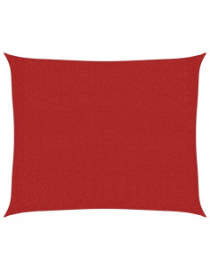 Vela Parasole 160 g/m² Rossa 2,5x3 m in HDPE 2