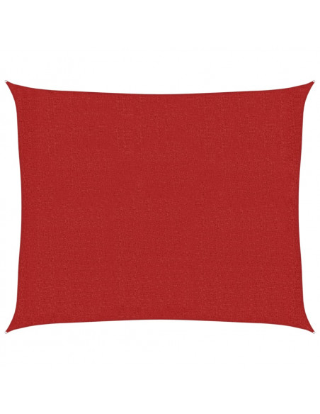 Vela Parasole 160 g/m² Rossa 2,5x3 m in HDPE