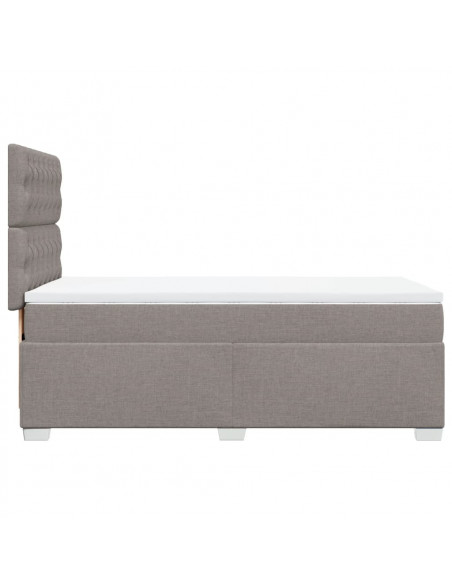 Giroletto a Molle con Materasso Tortora 100x200 cm in Tessuto
