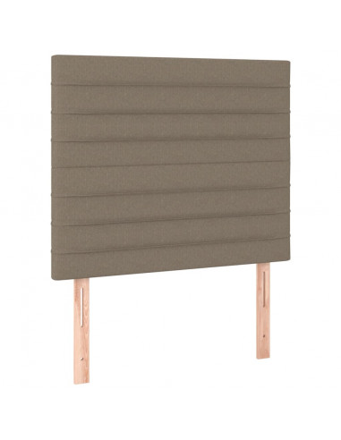 Giroletto a Molle con Materasso Tortora 100x200 cm in Tessuto