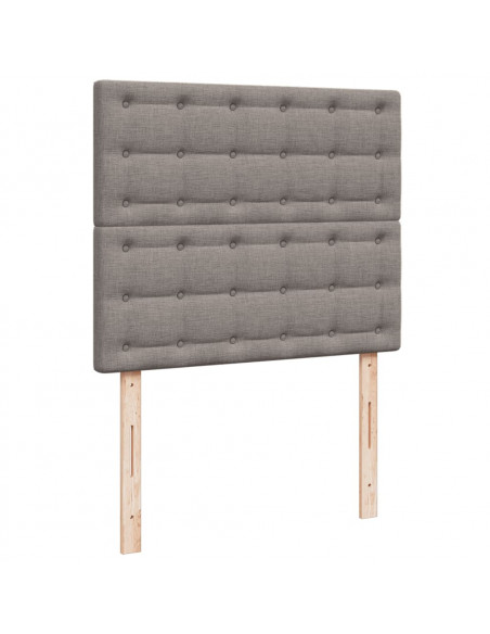 Giroletto a Molle con Materasso Tortora 120x190 cm in Tessuto