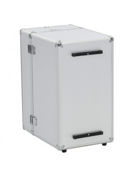 Valigia Trolley Pilota 47x39x27 cm in Alluminio Argento