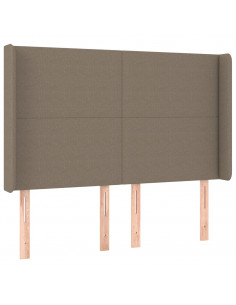 Giroletto a Molle con Materasso Tortora 140x190 cm in Tessuto 2