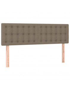 Giroletto a Molle con Materasso Tortora 140x190 cm in Tessuto 2