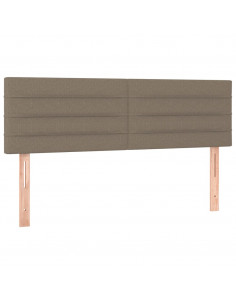 Giroletto a Molle con Materasso Tortora 140x190 cm in Tessuto 2