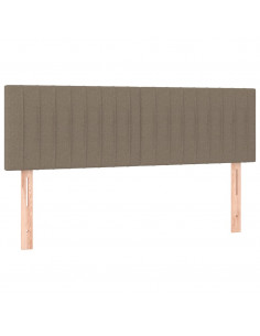 Giroletto a Molle con Materasso Tortora 140x200 cm in Tessuto 2