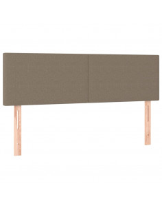 Giroletto a Molle con Materasso Tortora 140x200 cm in Tessuto