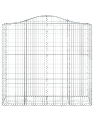 Cesti Gabbioni ad Arco 3 pz 200x50x180/200 cm Ferro Zincato