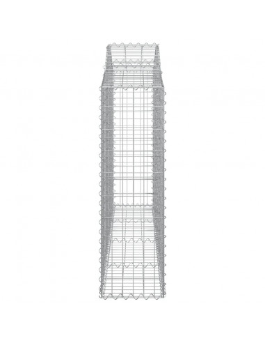 Cesti Gabbioni ad Arco 11 pz 200x30x100/120 cm Ferro Zincato