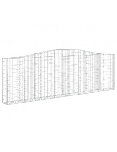 Cesti Gabbioni ad Arco 9 pz 400x30x120/140 cm Ferro Zincato