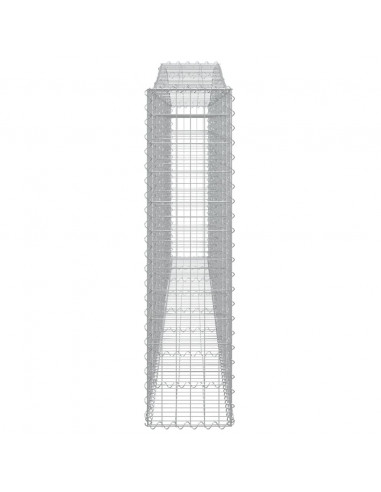 Cesti Gabbioni ad Arco 9 pz 400x30x120/140 cm Ferro Zincato