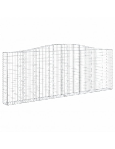 Cesti Gabbioni ad Arco 10 pz 400x30x140/160 cm Ferro Zincato