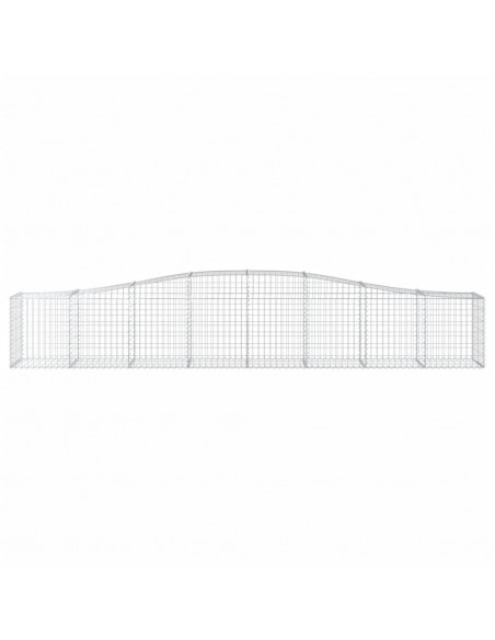 Cesti Gabbioni ad Arco 5 pz 400x50x60/80 cm Ferro Zincato