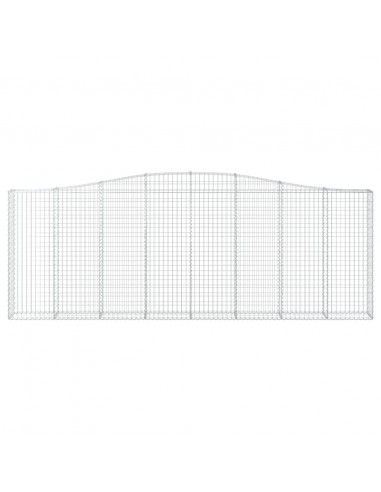 Cesti Gabbioni ad Arco 7 pz 400x30x140/160 cm Ferro Zincato