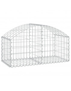 Cesto Gabbione ad Arco 100x50x40/60 cm Ferro Zincato 2