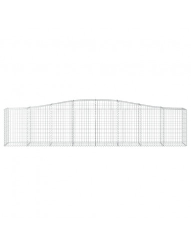 Cesti Gabbioni ad Arco 3 pz 400x50x80/100 cm Ferro Zincato