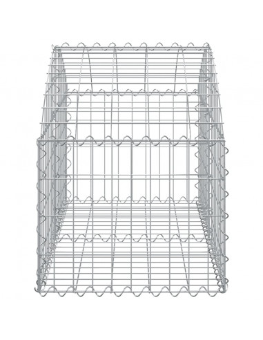 Cesto Gabbione ad Arco 100x50x40/60 cm Ferro Zincato