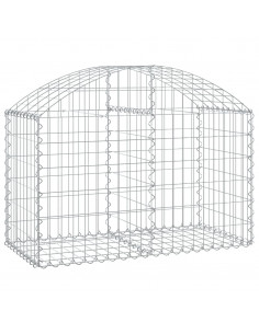 Cesto Gabbione ad Arco 100x50x60/80 cm Ferro Zincato 2