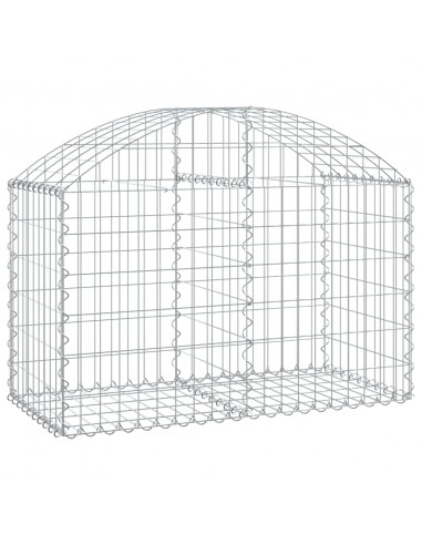 Cesto Gabbione ad Arco 100x50x60/80 cm Ferro Zincato