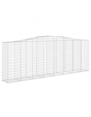 Cesti Gabbioni ad Arco 6 pz 400x50x140/160 cm Ferro Zincato