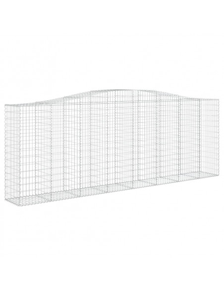 Cesti Gabbioni ad Arco 6 pz 400x50x140/160 cm Ferro Zincato
