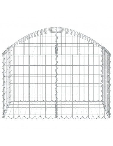 Cesto Gabbione ad Arco 100x50x60/80 cm Ferro Zincato