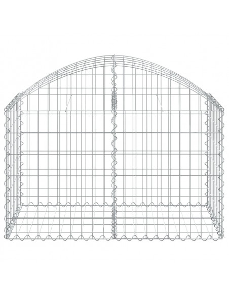 Cesto Gabbione ad Arco 100x50x60/80 cm Ferro Zincato