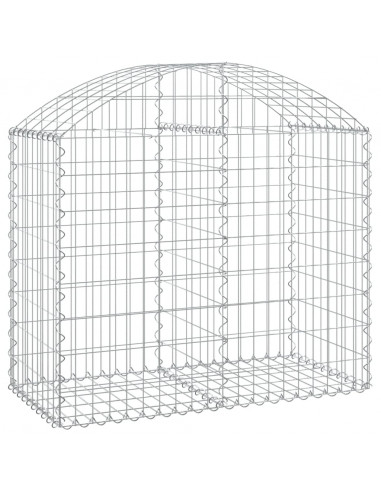 Cesto Gabbione ad Arco 100x50x80/100 cm Ferro Zincato