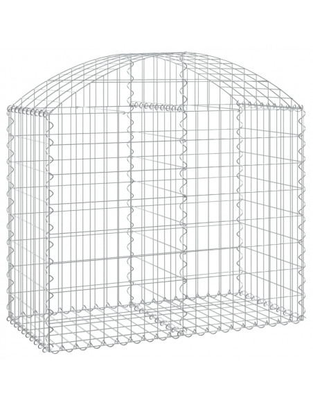 Cesto Gabbione ad Arco 100x50x80/100 cm Ferro Zincato