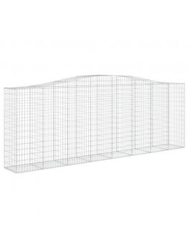 Cesti Gabbioni ad Arco 9 pz 400x50x140/160 cm Ferro Zincato